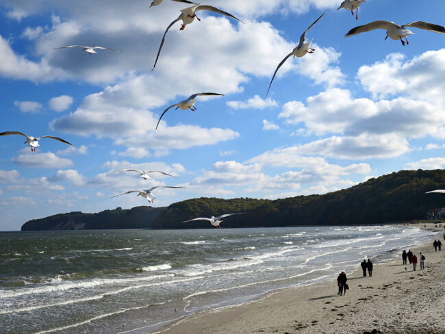 Strand im Ostseebad Binz auf Rügen