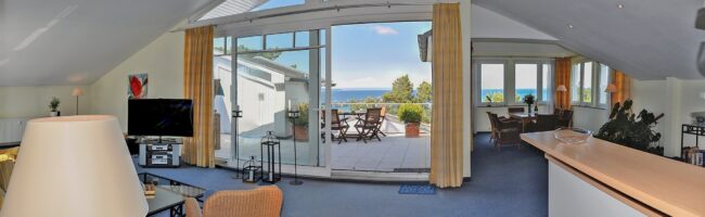 Strandurlaub in Binz auf Rügen im Luxus Penthouse, Villa Freia direkt an der Strandpromenade